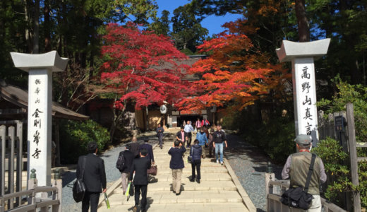 静かな高野山での紅葉が最高にうつくしい【高野山旅行0〜1日め】